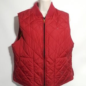 Tommy Hilfiger women's xl red puffer vest